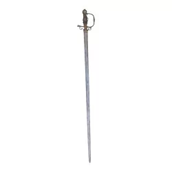 Bronze sword with wire hilt...